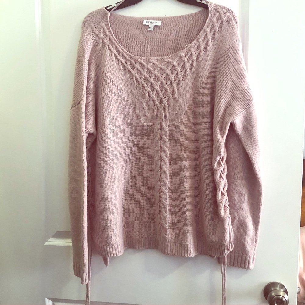 Lilac Sweater with Side Ties